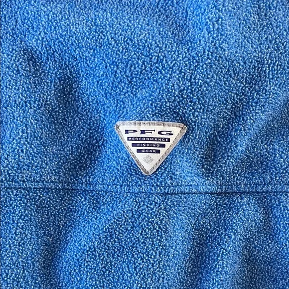 Columbia Blue and Yellow Fleece Pullover - Picture 4 of 4